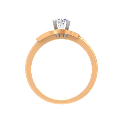 Nature's Basket Solitaire Ring In 925 Sterling Silver - Eleven