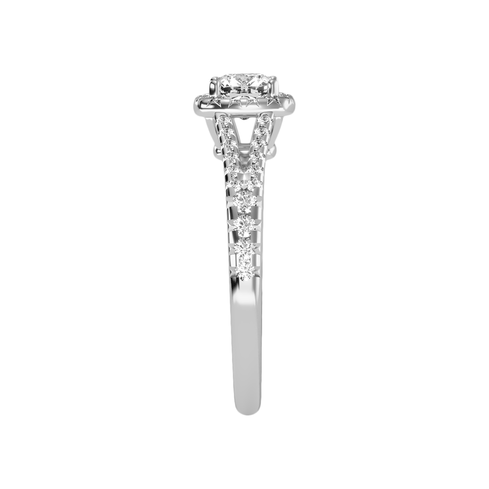 Neat Solitaire Ring In 925 Sterling Silver - Four
