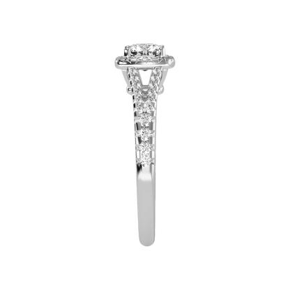 Neat Solitaire Ring In 925 Sterling Silver - Four