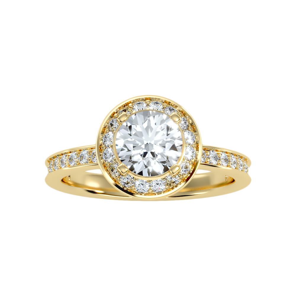 Nemo Classic Halo Diamond Engagement Ring - Ten