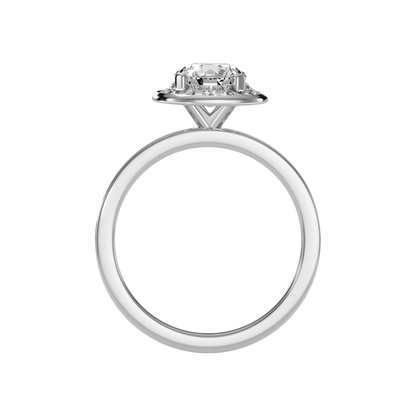 Nemo Classic Halo Diamond Engagement Ring In 925 Sterling Silver - Two