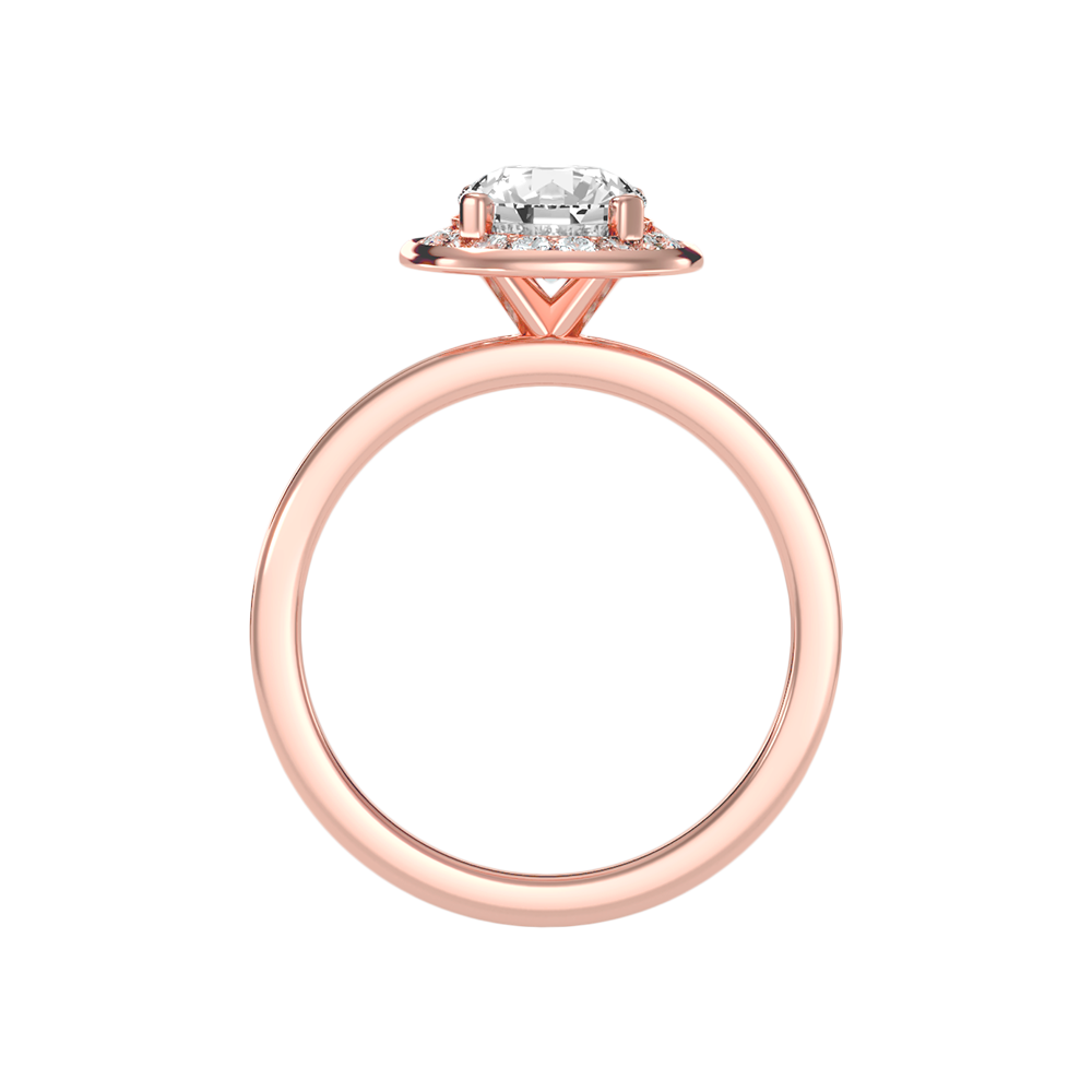 Nemo Classic Halo Diamond Engagement Ring In 925 Sterling Silver - Six