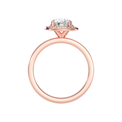 Nemo Classic Halo Diamond Engagement Ring - Six