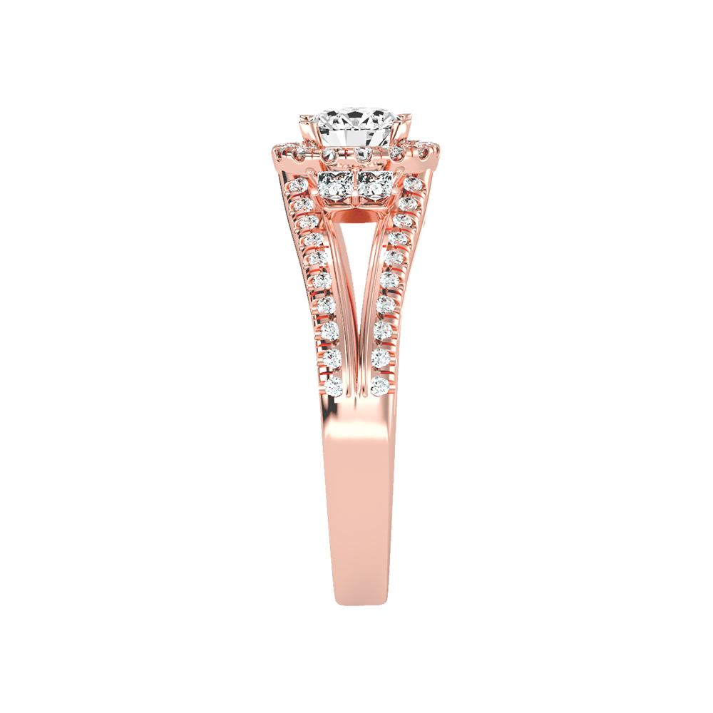 New Aged Halo Ring In 925 Sterling Silver - Twelve