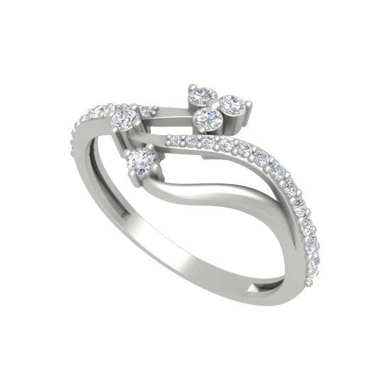 New Horizon Ring In 925 Sterling Silver - Five