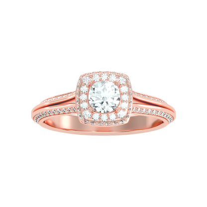 Nice Solitaire Ring In 925 Sterling Silver - Two