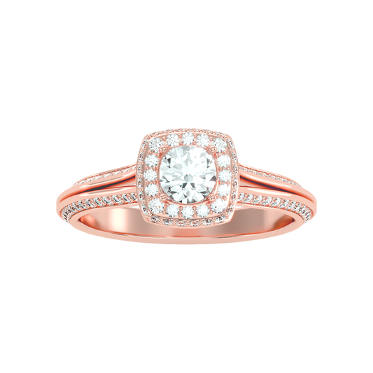 Nice Solitaire Ring In 925 Sterling Silver - Two