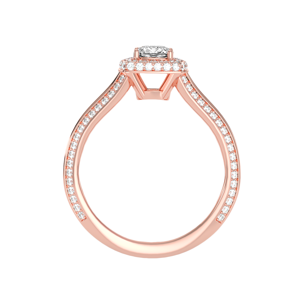 Nice Solitaire Ring In 925 Sterling Silver - Four