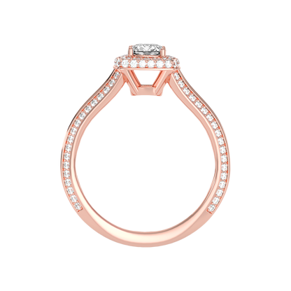 Nice Solitaire Ring In 925 Sterling Silver - Four