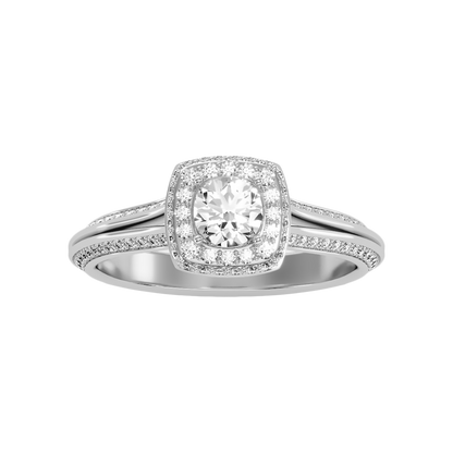 Nice Solitaire Ring In 925 Sterling Silver - Six