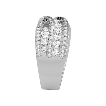 Noble Half Eternity Ring - Three