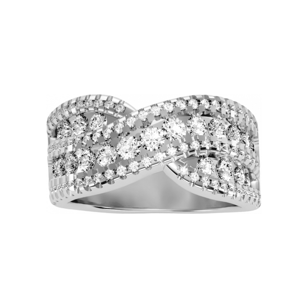 Noble Half Eternity Ring - Four