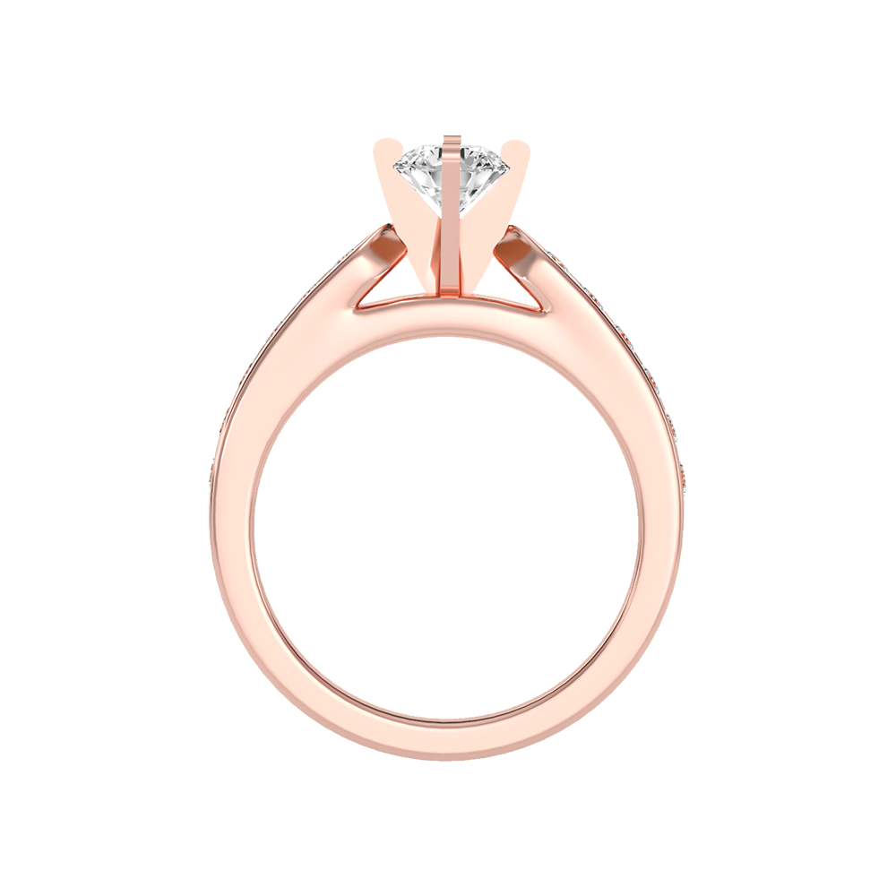 Noble Solitaire Ring In 925 Sterling Silver - Eleven
