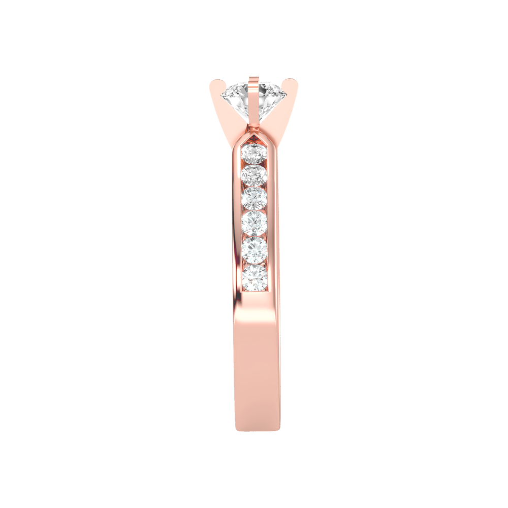 Noble Solitaire Ring In 925 Sterling Silver - Twelve