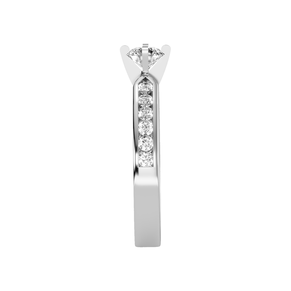 Noble Solitaire Ring In 925 Sterling Silver - Seven