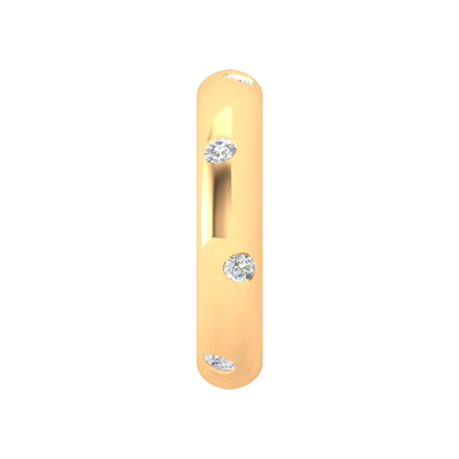 Noella Diamond Band In 925 Sterling Silver - Eleven