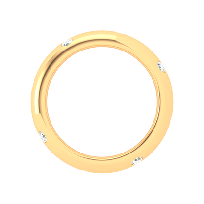 Noella Diamond Band In 925 Sterling Silver - Twelve