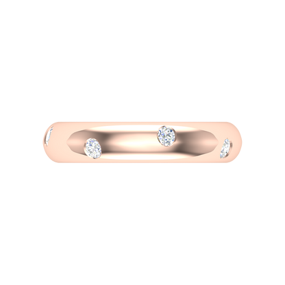 Noella Diamond Band In 925 Sterling Silver - Two