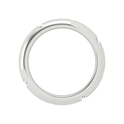 Noella Diamond Band In 925 Sterling Silver - Eight