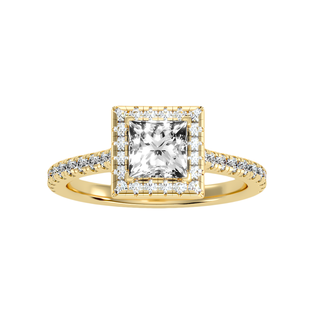 Noor Solitaire Ring In 925 Sterling Silver - Ten