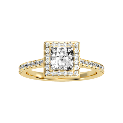 Noor Solitaire Ring In 925 Sterling Silver - Ten