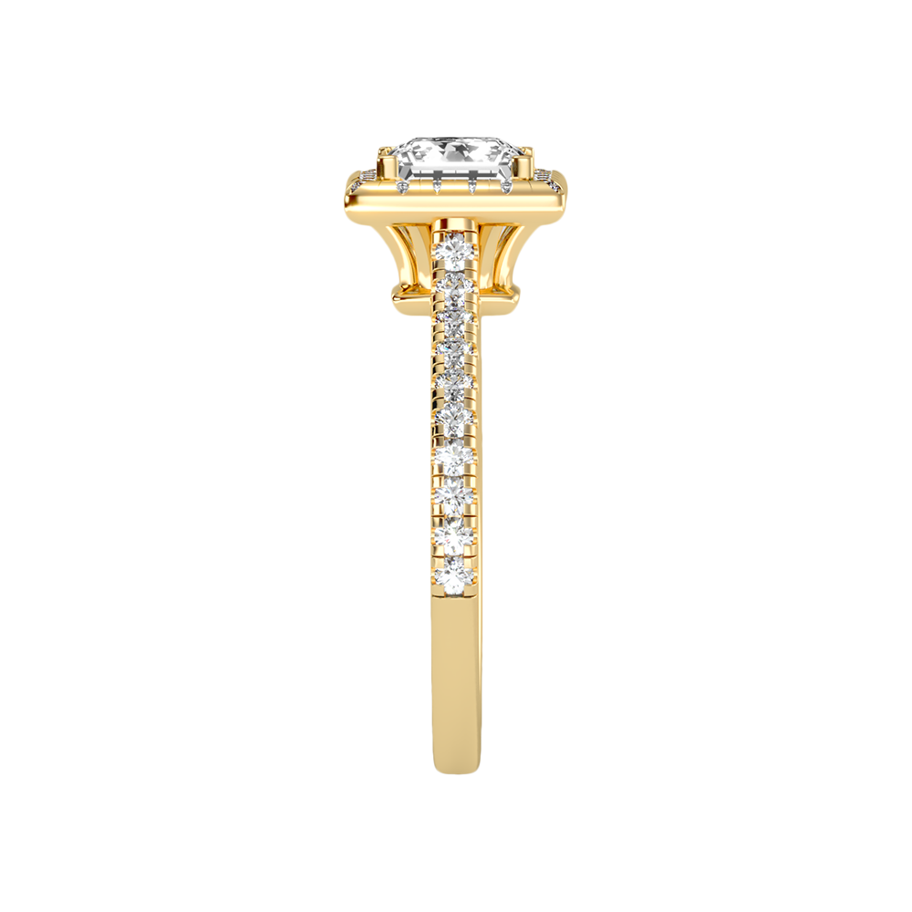 Noor Solitaire Ring In 925 Sterling Silver - Eleven