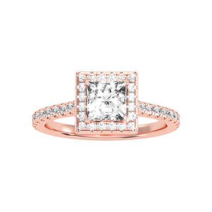 Noor Solitaire Ring In 925 Sterling Silver - Three