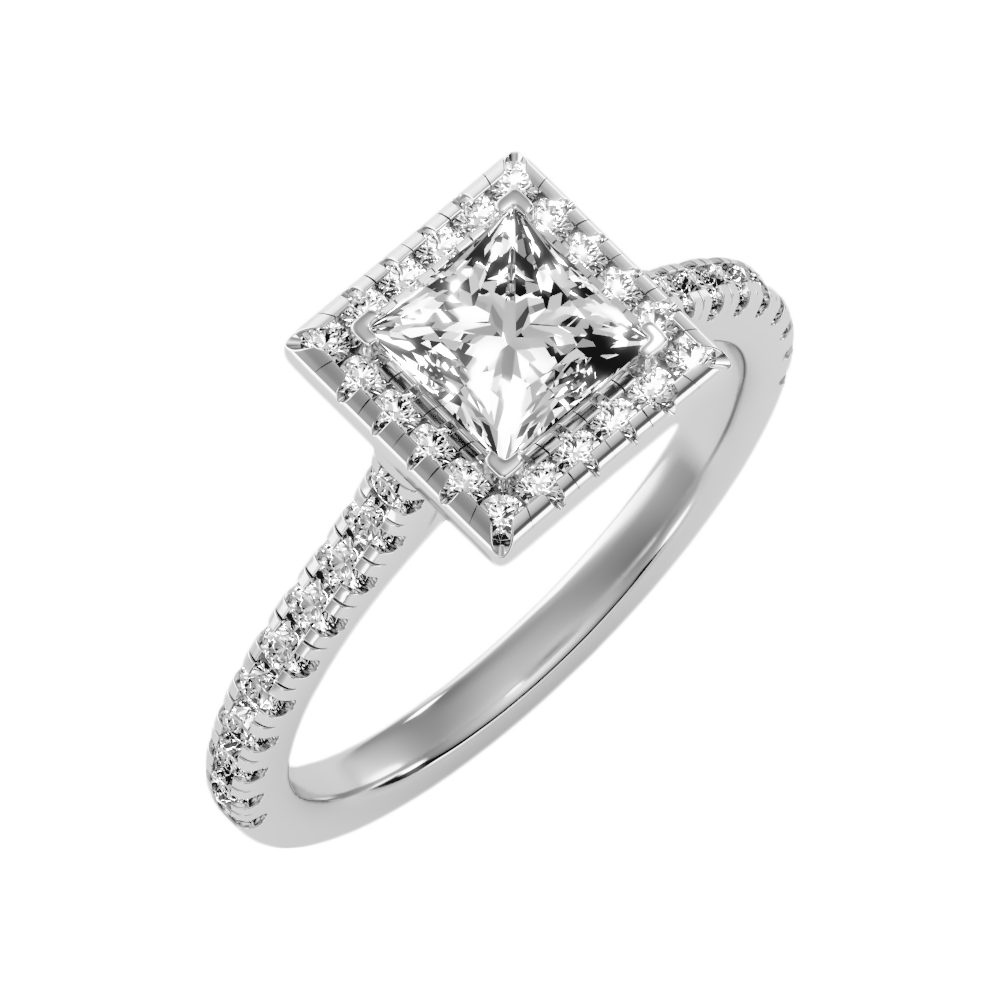 Noor Solitaire Ring In 925 Sterling Silver - Five