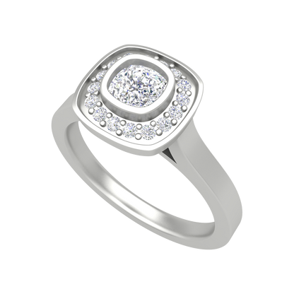 Nova Diamond Band In 925 Sterling Silver - Six
