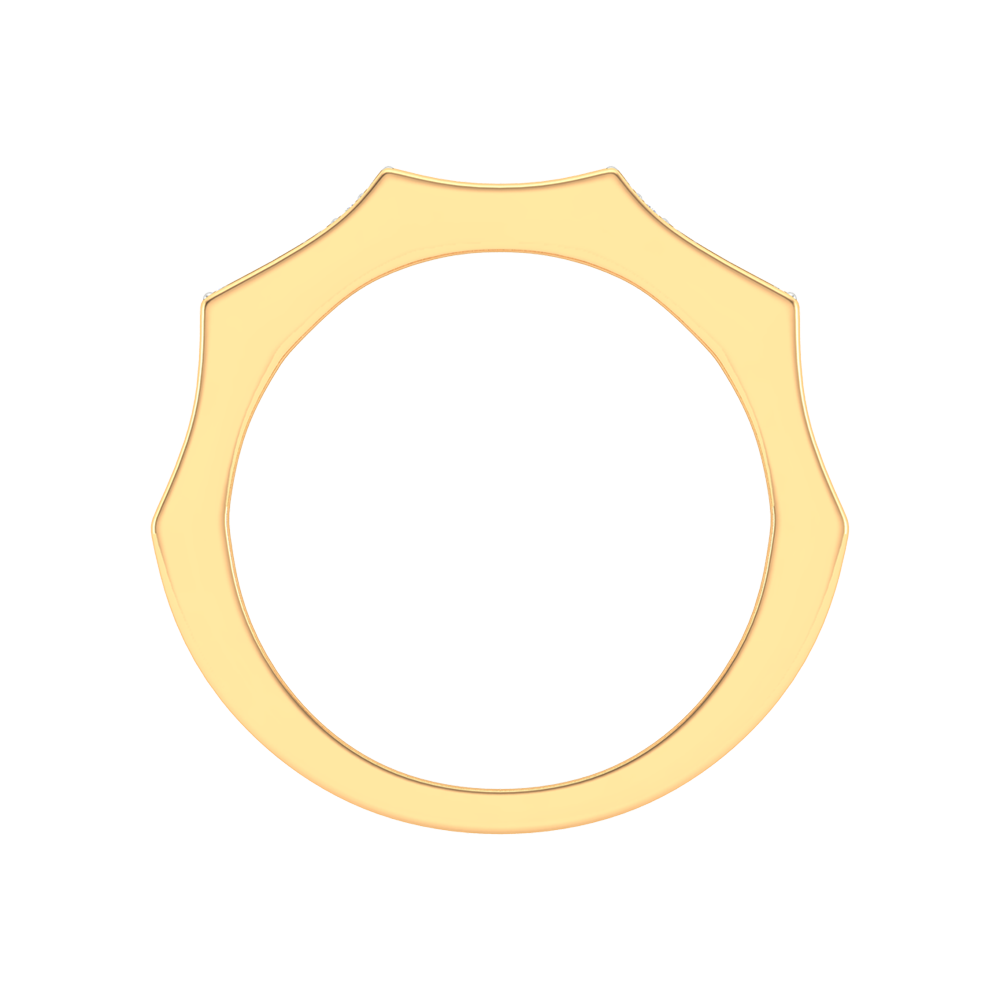 Oceane Broad Band Diamond Ring - Twelve