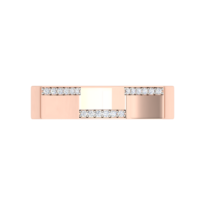 Oceane Broad Band Diamond Ring - Two