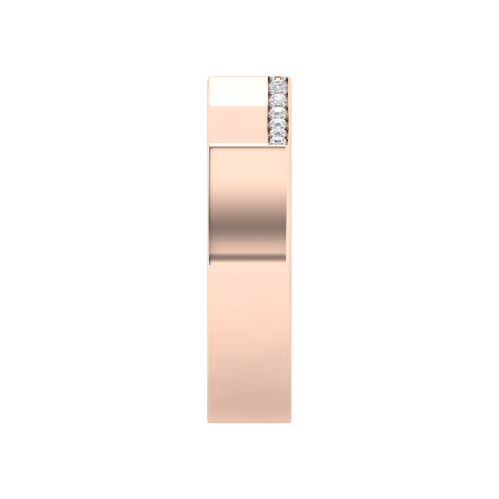 Oceane Broad Band Diamond Ring - Three