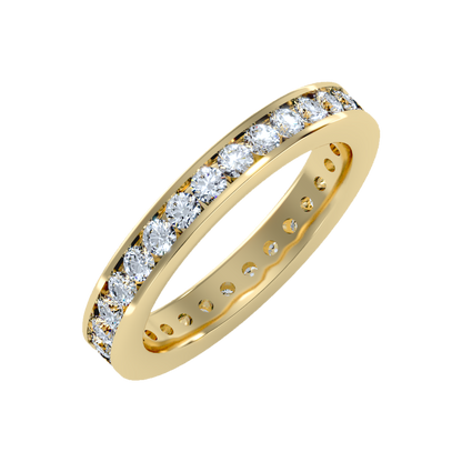 Ocean Eternity Band In 925 Sterling Silver - Nine
