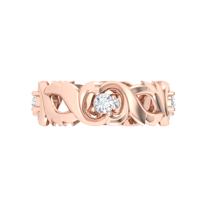 Ocean Pink Cluster Ring In 925 Sterling Silver - Two