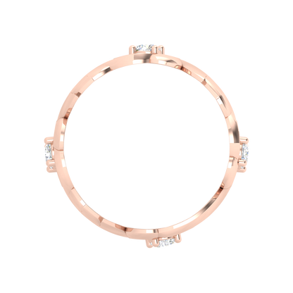 Ocean Pink Cluster Ring - Four