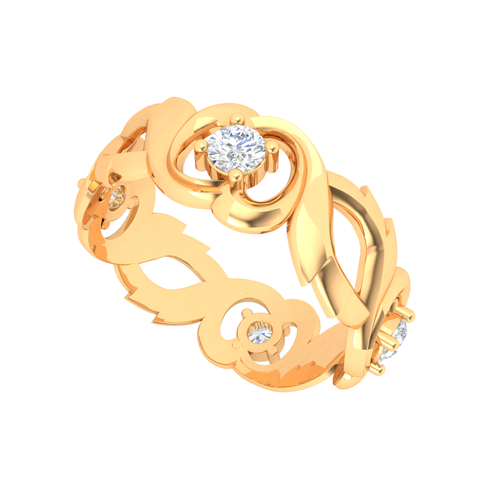 Ocean Pink Cluster Ring In 925 Sterling Silver - Nine