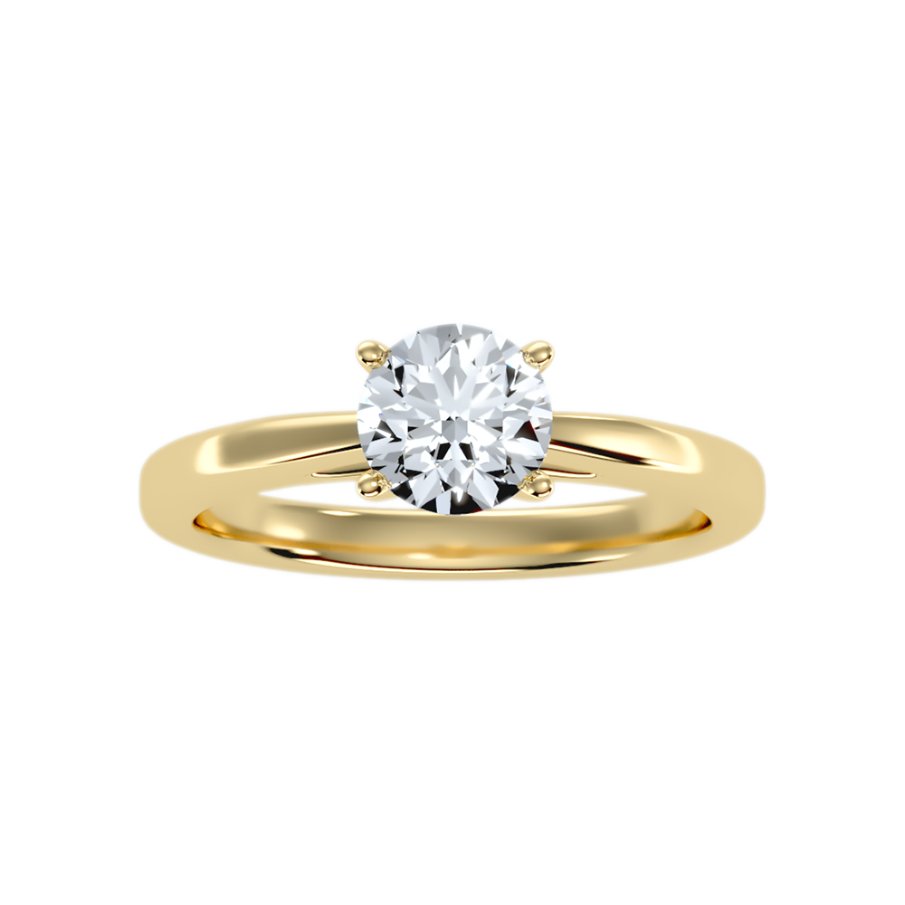Offing Solitaire Ring In 925 Sterling Silver - Three