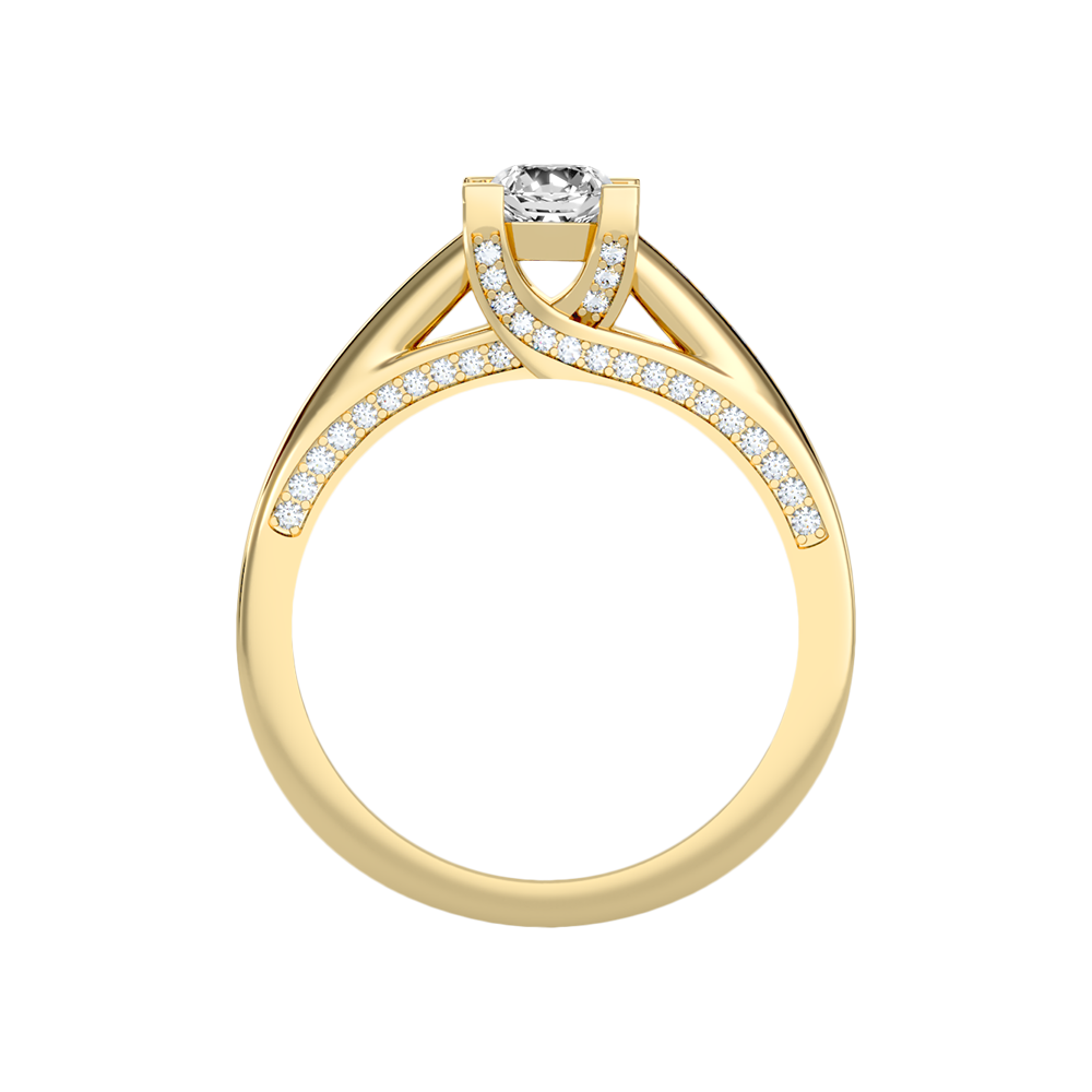 Off Beat Solitaire Ring - Thirteen