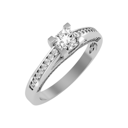 Off Beat Solitaire Ring - Six