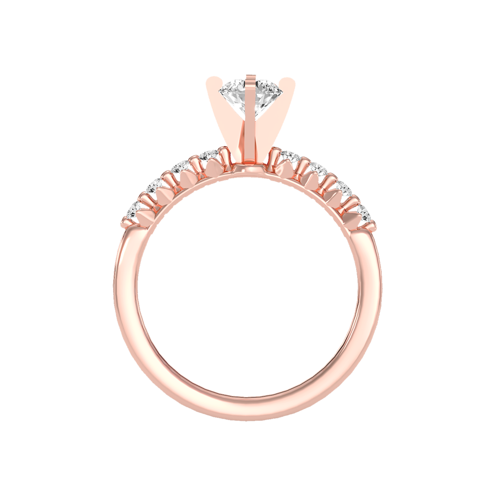 Opulent Solitaire Ring In 925 Sterling Silver - Two