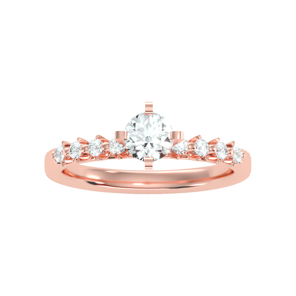 Opulent Solitaire Ring - Three
