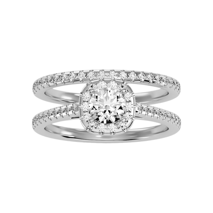 Oriental Bridal Ring Set In 925 Sterling Silver - Two