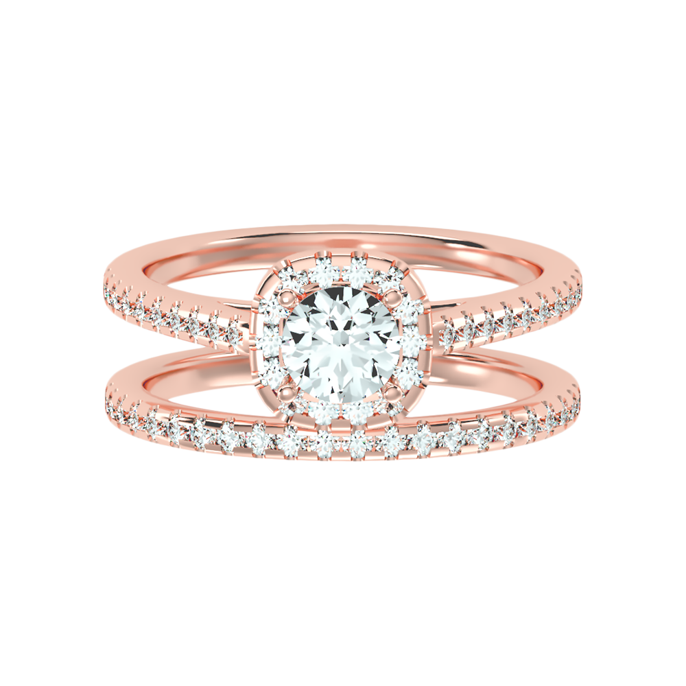 Oriental Bridal Ring Set In 925 Sterling Silver - Six