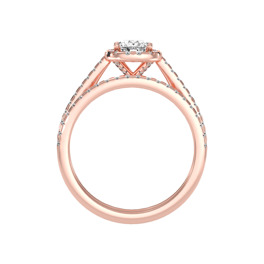 Oriental Bridal Ring Set In 925 Sterling Silver - Seven