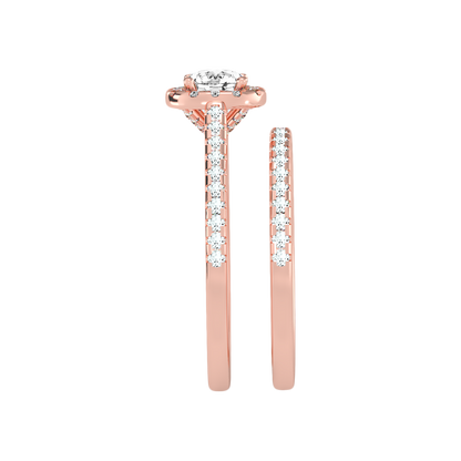 Oriental Bridal Ring Set - Eight
