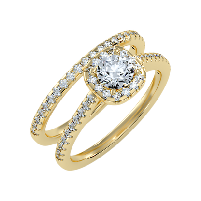 Oriental Bridal Ring Set - Nine