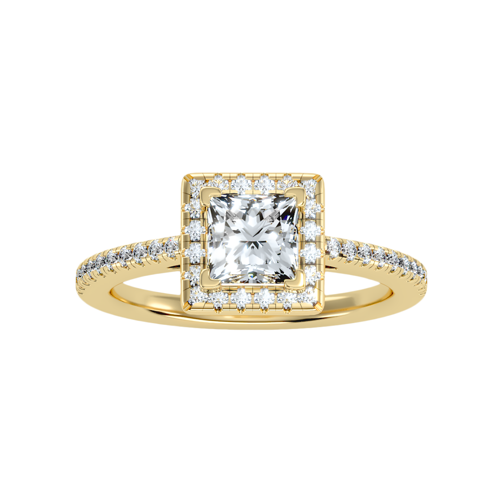 Ornamated Solitaire Ring - Ten