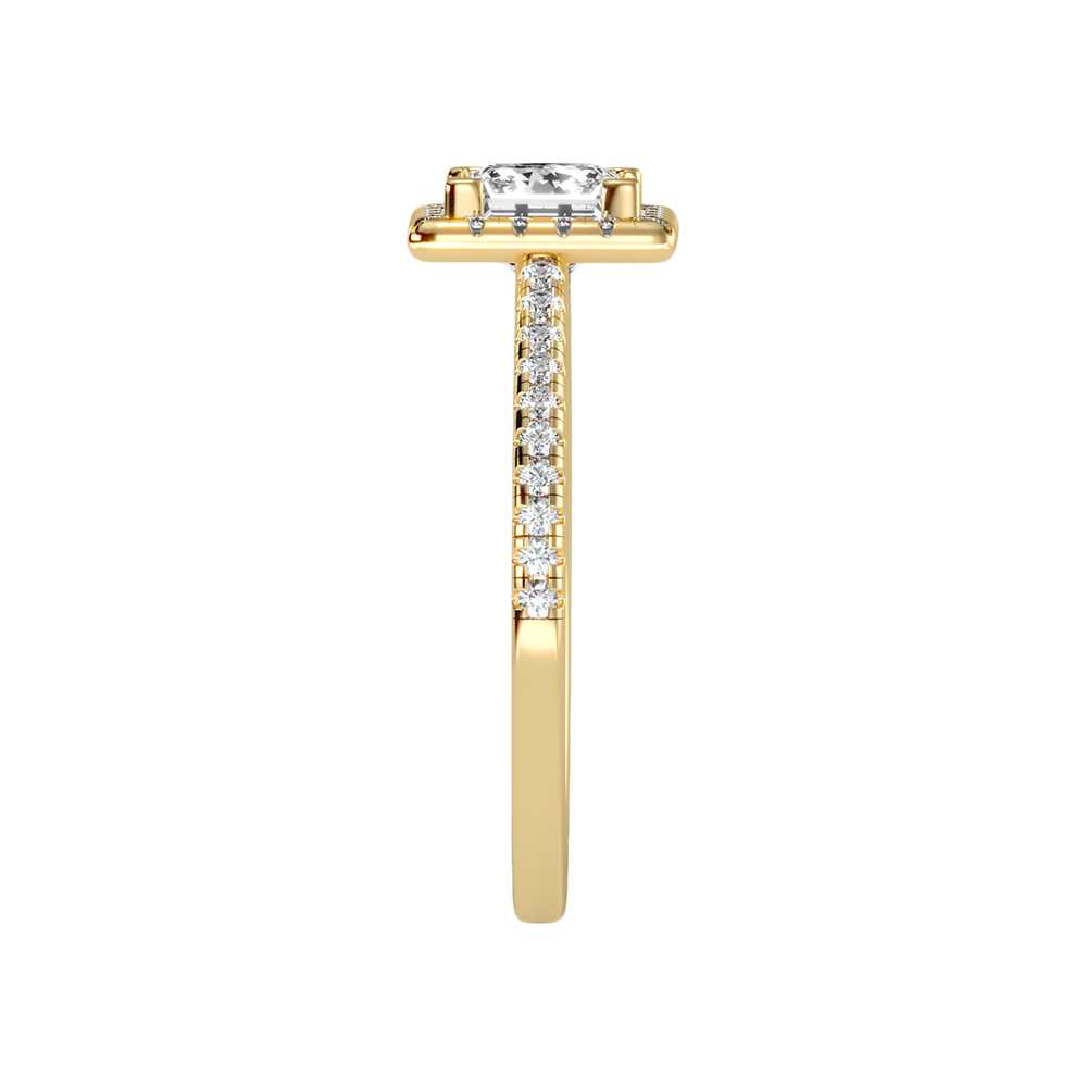 Ornamated Solitaire Ring In 925 Sterling Silver - Eleven