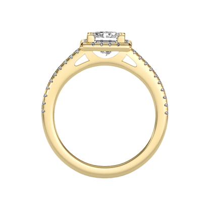 Ornamated Solitaire Ring In 925 Sterling Silver - Twelve