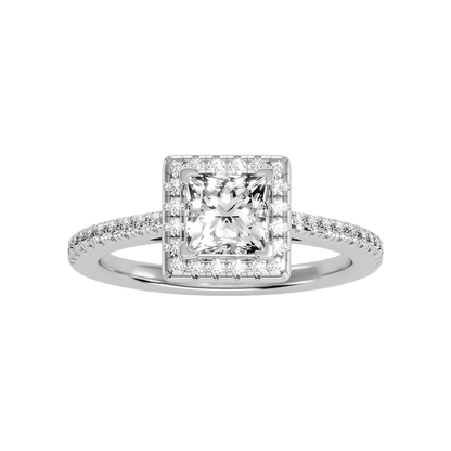 Ornamated Solitaire Ring - Three